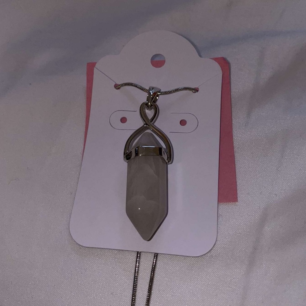 Smokey grey necklace